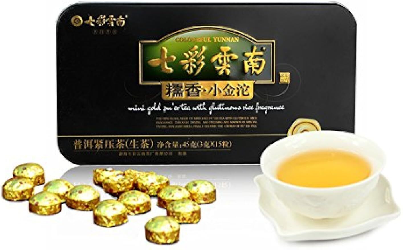 3g*15 capsules Raw Pu-erh Tea  Yunnan Pu-erh Tea 45g black tea, daily drinks