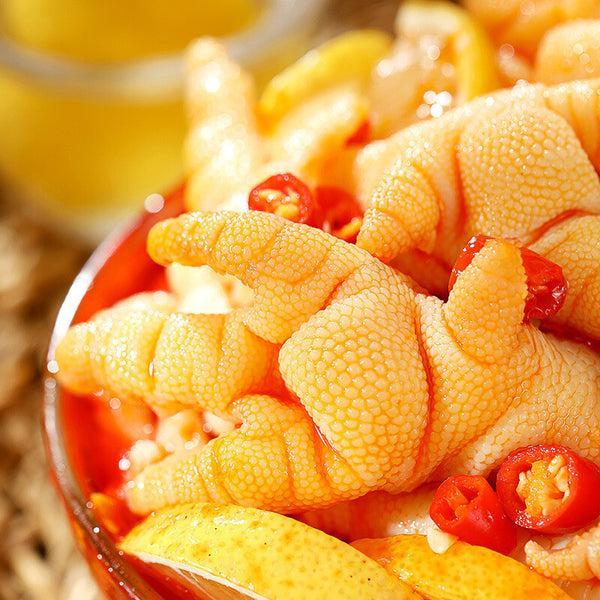 200g Boneless Chicken Feet with Lemon Hot and Sour Snacks Boneless Phoenix Feet