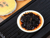 100g Banzhang Golden Bud Puerh Ripe Tea Cake Aged Ripe Yunnan Puerh Tea Leaves