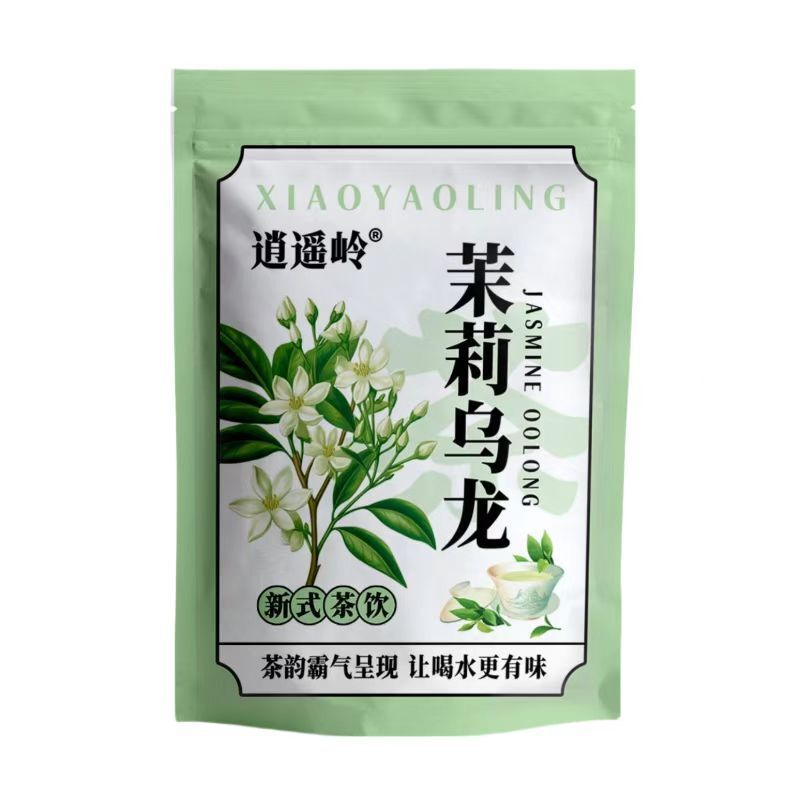 Black Jasmine Oolong Tea Strong Flavor Sugar Free Loose Leaf Premium
