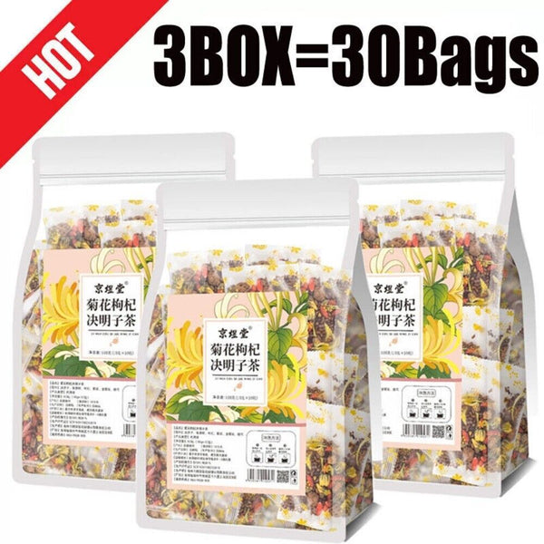 Chrysanthemum Cassia Seed Honeysuckle Liver Detox Health Tea 3X Formula Tea Bags