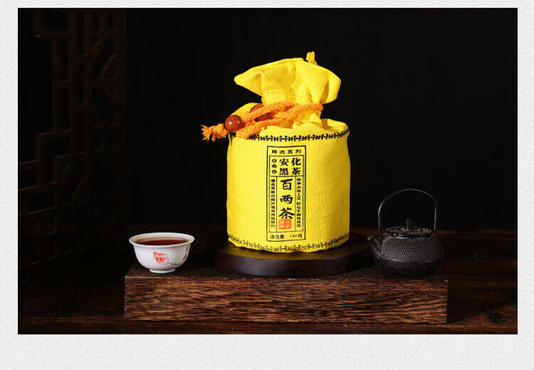 500g Anhua Black Tea Hundred Two Tea Dun Flower Roll Tea Aged Black Tea