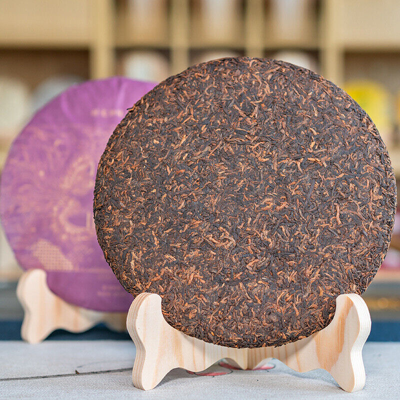 Palace Golden Bud Puerh Ripe Tea Cake Yunnan Ancient Tree Tea Cake 357g Secondary image