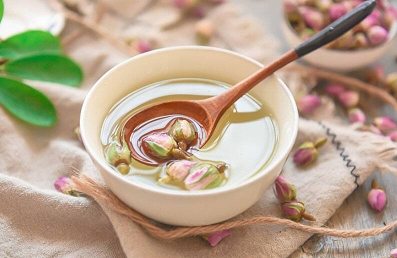 Organic Dried Rose Buds Dried Herbs France Rose Herball Teas Makes A Healthy Tea