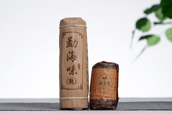 200g Yunnan Pu'er Tea Menghai Flavor Xiao Longzhu Mini Bamboo Tube Ripe Tea
