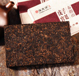 80gYunnan Bulang Mountain Gold Bud Puerh Tea Aromatic Palace Ripe Puer Tea Brick