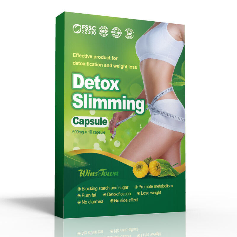 Detox Slimming Capsules Natural Weight Loss & Cleanse, Boost Metabolism & Energy