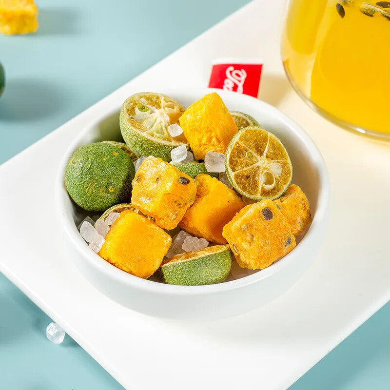 High Quality Slimming Tea Effective Flat Kumquat Passion Fruit Drink Blended Tea