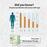 Slimming Tea Enzyme  Herbal Powder Flat Belly Lose Weight Detox Juice Tea 6g*12