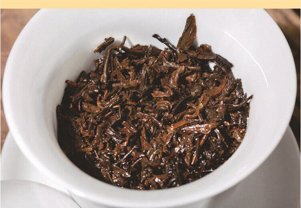 Yiwu Scrape Wind Zhai Puerh Tea Palace Material Puerh Ripe Tea Cake 357g/12.59oz