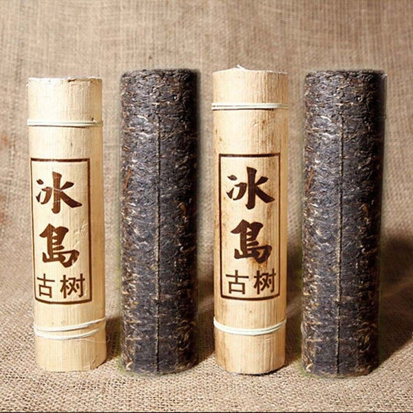 500g Yunnan BingDao  Pu'er Tree Puer Tea in Bamboo Package - Rare and Exquisite