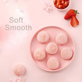 Japanese Daifuku Mochi Rice Cakes with Strawberry and Mango Sweet Dessert Snack