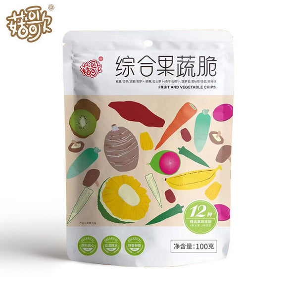 Dried Shiitake Mushroom Freeze-Dried Snack 12-Variety Mixed Vegetable Crisps