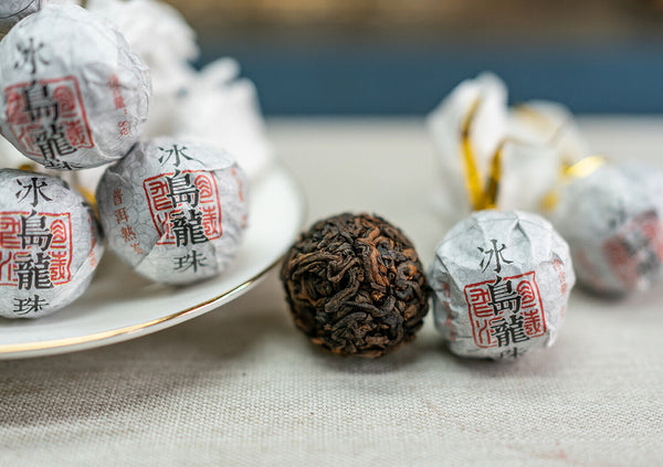 8g/pastille Icelandic Dragon Pearl Pu-erh Ripe Tea Small Tuocha Dragon Pearl