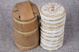 50g Yiwu Ripe Cake Yunnan Tea Yiwu Tea District Pu'er Tea Orchid Fragrance