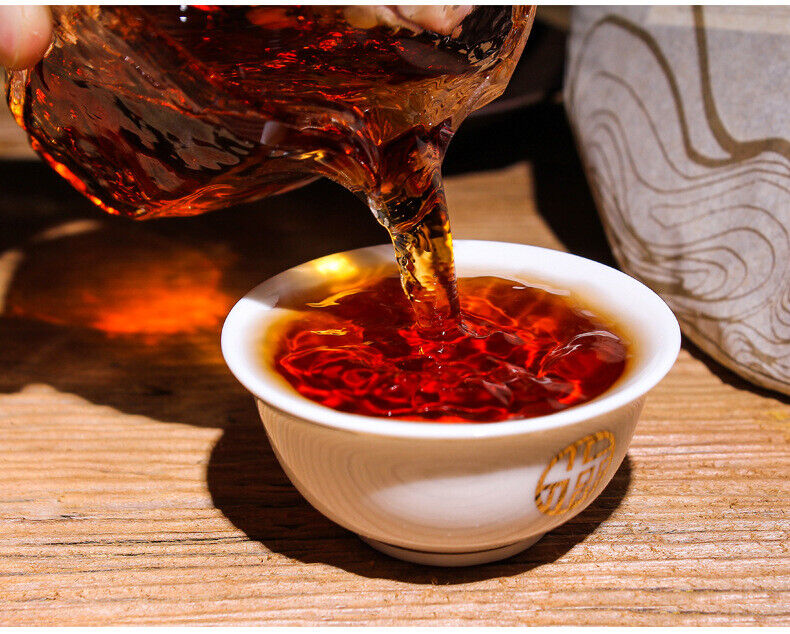 Puerh Ripe Tea Old Banzhang Ripe Tea Cake 357g Pu'er Tea Yunnan Pu'er Tea Cake