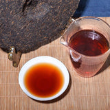 357g Bulang Mountain Handmade Qizi Shu Puerh Tea,2018 Ripe Puerh Tea Tribute Tea