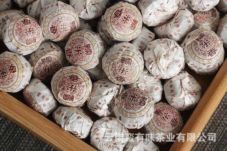 Yunnan Pu'er Tea 500g Glutinous Rice Fragrance Cooked Tuo (White Cotton)