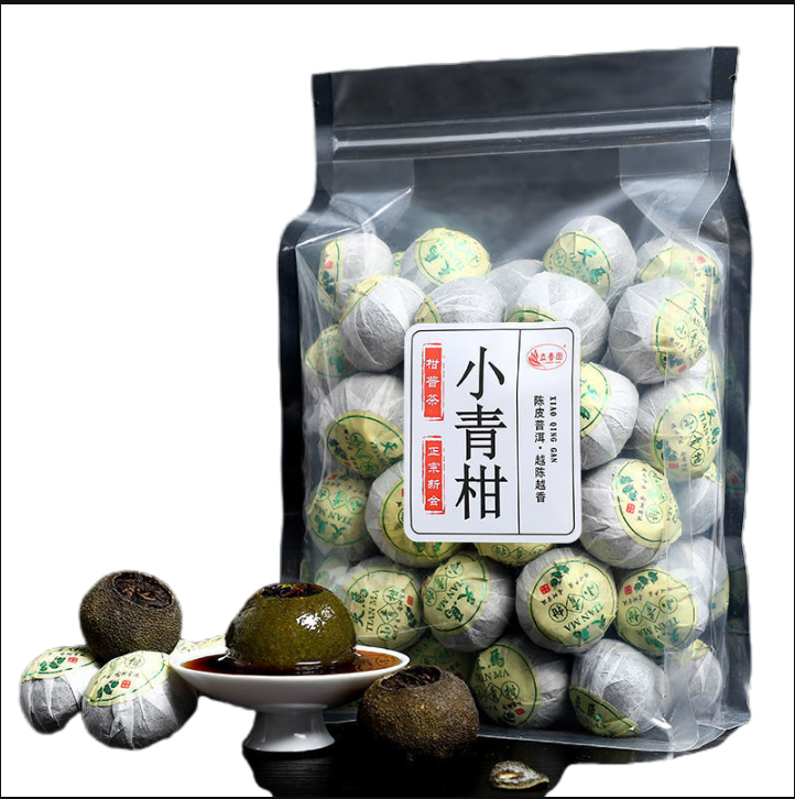 Xinhui Xiaoqingkang Pu'er tea 100g/250g/500g citrus tea raw sun-aged Yunnan ripe