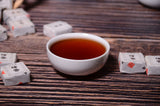 500g camphor puerh ripe tea small square brick Yunnan mini small tuo Menghai tea