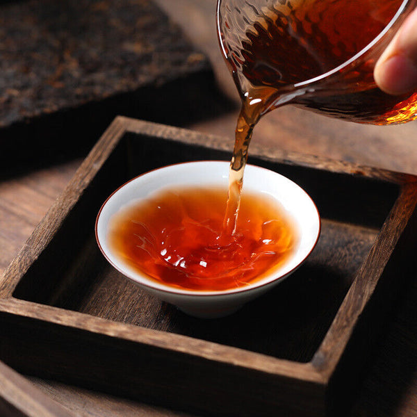 Menghai Yunnan Pu'er Tea 500g Old Tea Tree Ripe Tea Brick