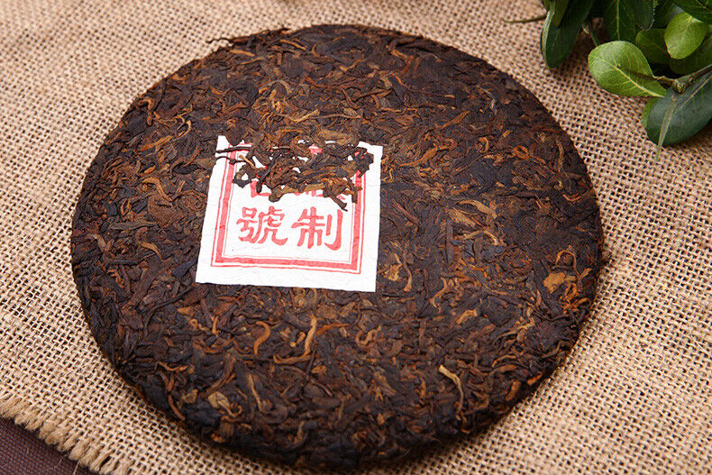 Pu'er Tea Ripe Tea Yunnan Qizi Cake Tea Ripe Pu'er Tea 357g
