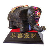 260g Yunnan Pu'er Raw Tea Ornaments Pu'er Tea Sculpture Ornaments Small Elephant