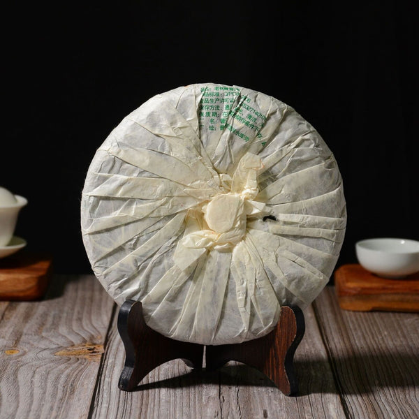 357g Pu-erh Raw Tea Yunnan Seven Seeds Cake Puerh Qing Qiao Mu Old Tree Raw Cake