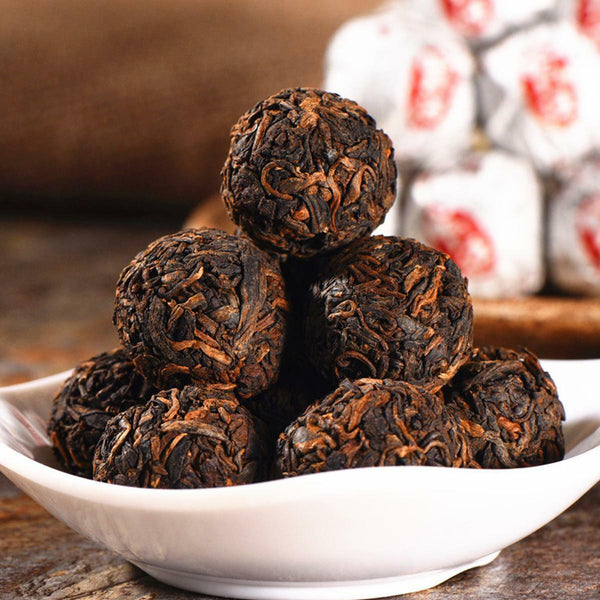 Yunnan Mini Puerh Tuo Cha 100g Premium Cooked Dragon Ball Black