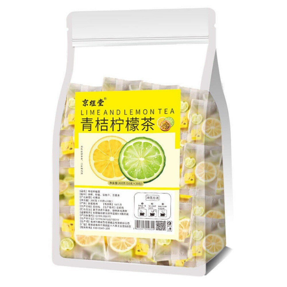 Green Lemon Passion Fruit Tea Bags Cold Brew Fruit Blend Healthy Drink