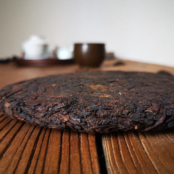 Pu'er Qizi Tea Golden Bud Cake Pu'er Tea 357g Yunnan Tea Menghai Tea Cake Old