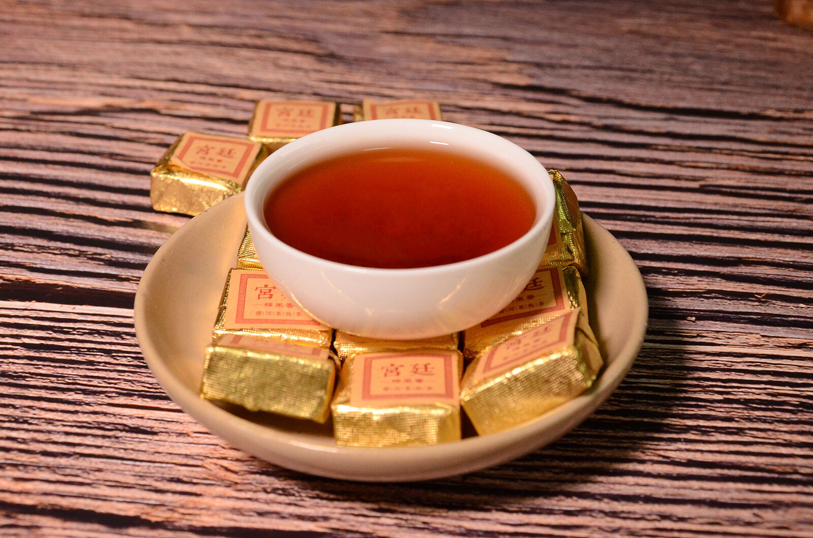Yunnan Jindian small square brick black tea leaves glutinous fragrance brick tea