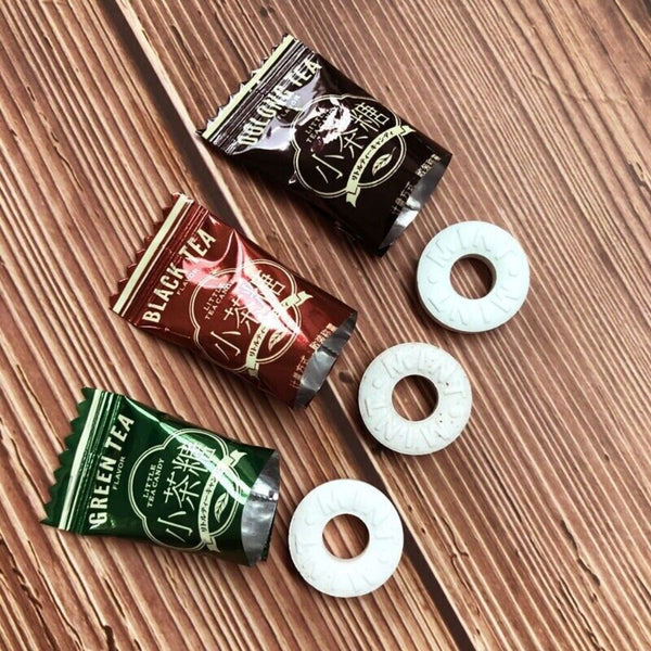 Tea Flavored Candy Circles Black Green Oolong Delicious Snack