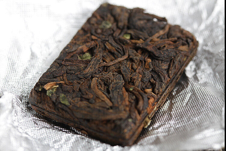 500g Yunnan Pu-erh Ripe Tea Glutinous Aromatic Mini Square Brick Tea Thin Slices
