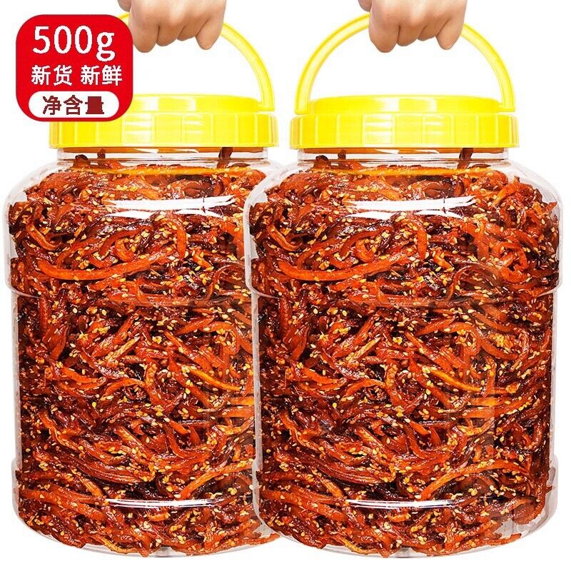 Spicy Eel Shreds Spicy Seafood Specialty Snacks Ready-to-eat Canned Dried Fish Main image