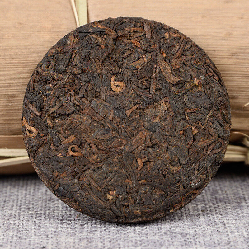 50g Yiwu Ripe Cake Yunnan Tea Yiwu Tea District Pu'er Tea Orchid Fragrance