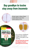 Detox Slimming Wormwood Bamboo Charcoal Foot Patch Herbal Detox Foot Patch 30pad