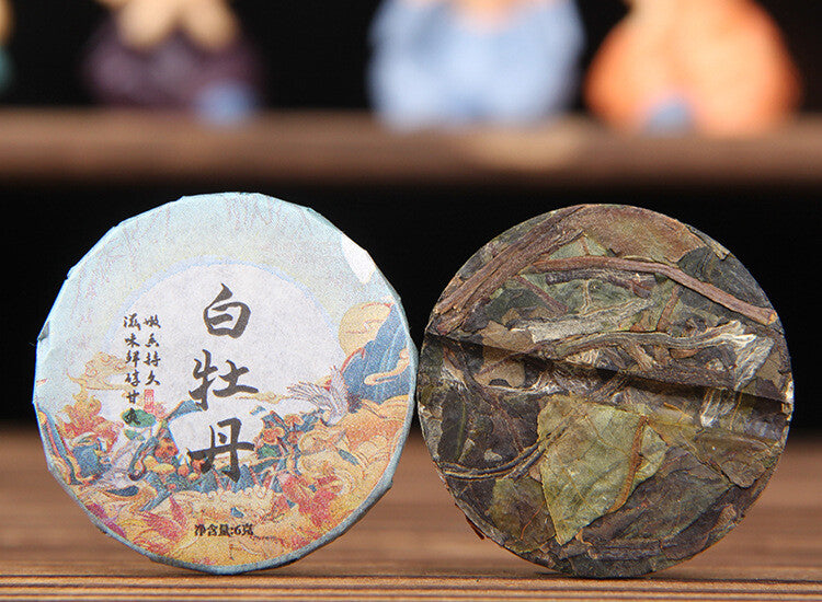 Yunnan Glutinous Rice Fragrant Raw and ripe Pu-erh Tea -Small Tea Cake13pcs/can