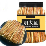 Qingdao Charcoal Grilled Mingtai Fish Strips Canned Ready to Eat Premium Snack