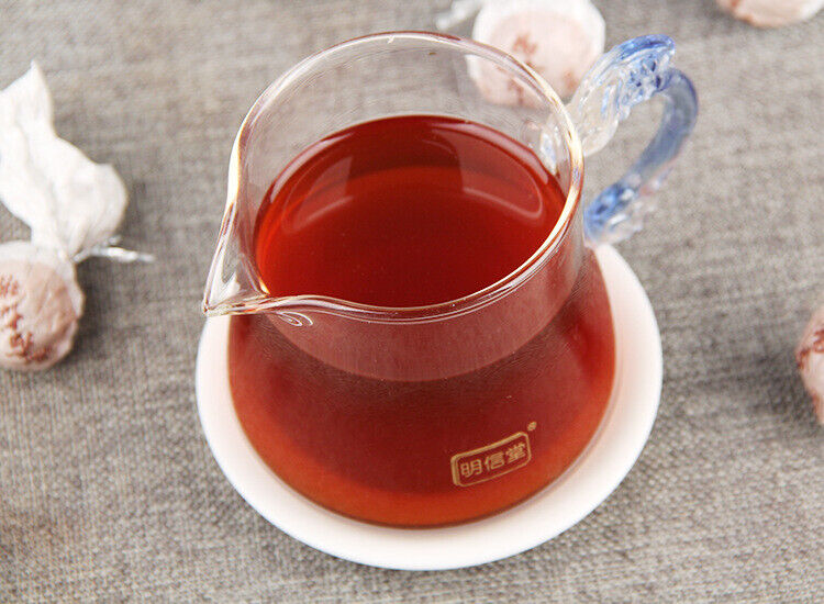 Glutinous Rice Fragrance Puerh Ripe Tea Dragon Pearl 500g Puerh Tea Tuocha