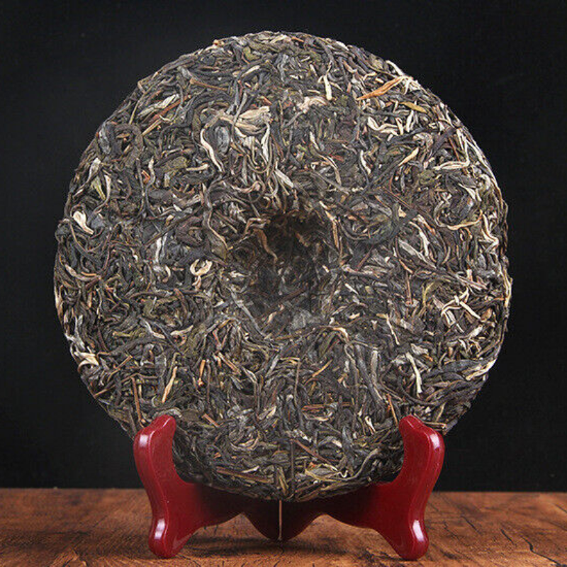 357g Menghai Bada Mountain Arbor Tea Green Tea Yunnan Pu'er Tea Cake