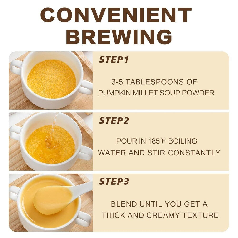 Chinese Pumpkin Millet Corn Soup Powder 500g Instant Breakfast