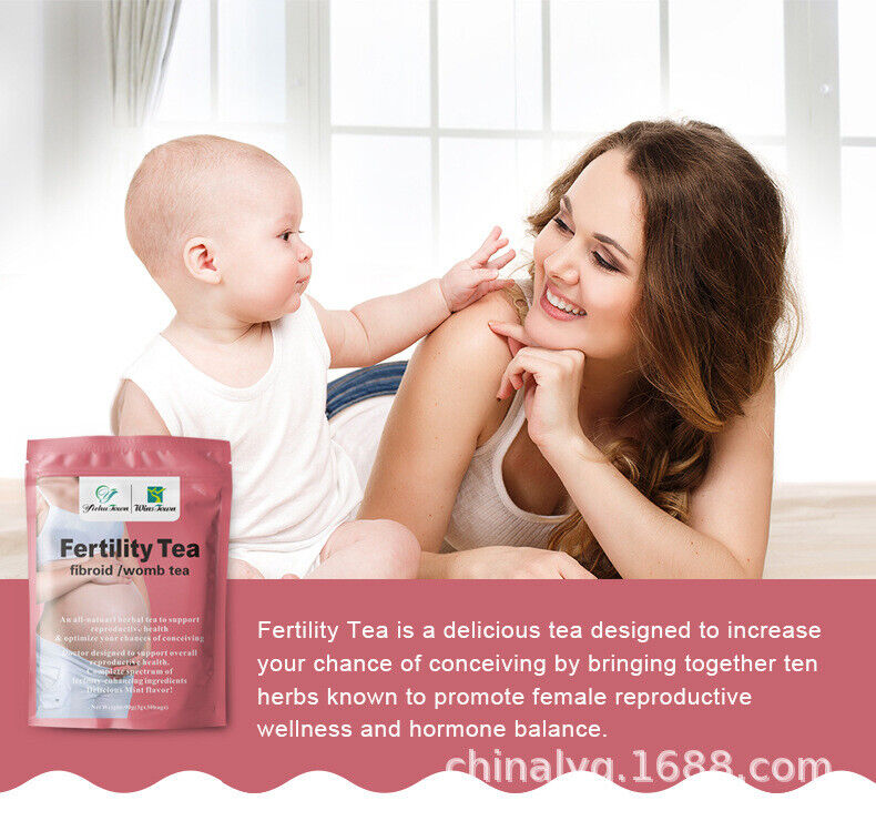 Detox Fibroid Support 30 Bags 3g Fertility Tea for Men and Women Womb