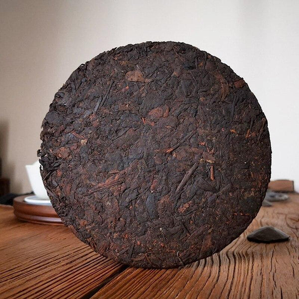 357g ''Golden Bud Cake'' Menghai Aged Ripe Puerh Tea ,2014 Shu Puerh Tea