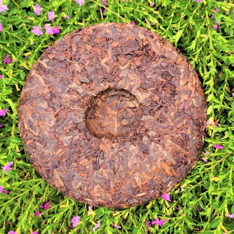 357g Top Pu'er Ripe Tea Cake Brown Mountain Ancient Tree Tea Premium Black Tea