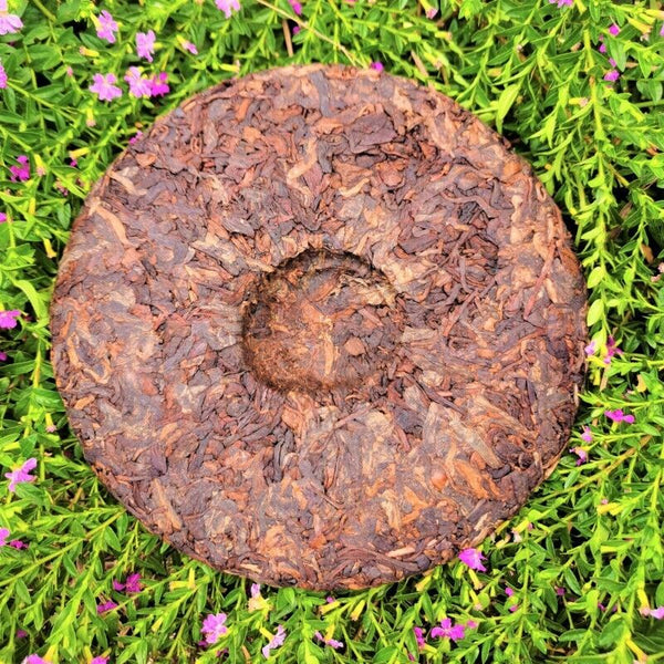 357g Top Pu'er Ripe Tea Cake Brown Mountain Ancient Tree Tea Premium Black Tea