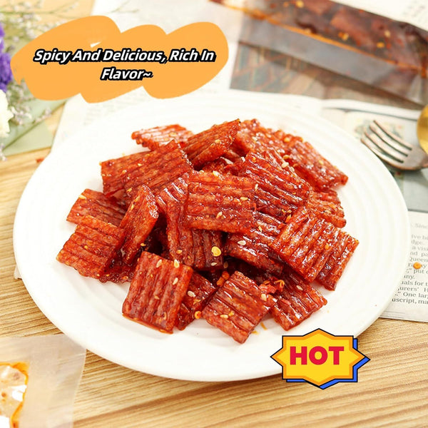 Pikanter Streifen Latiao Snack Chinesische Spezialität Veganer Pikanter Snack