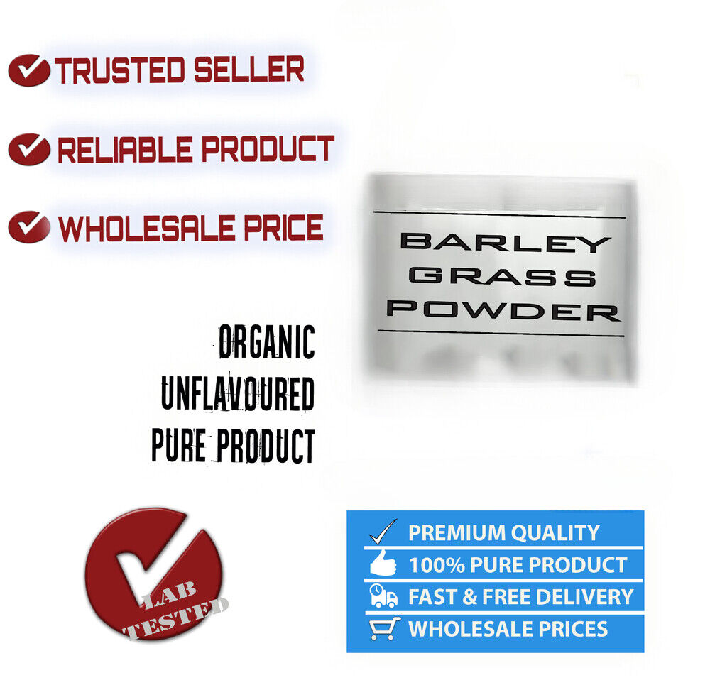 Organic Barley Grass Powder, Certified Organic 1kg, Best Available Quality Main image