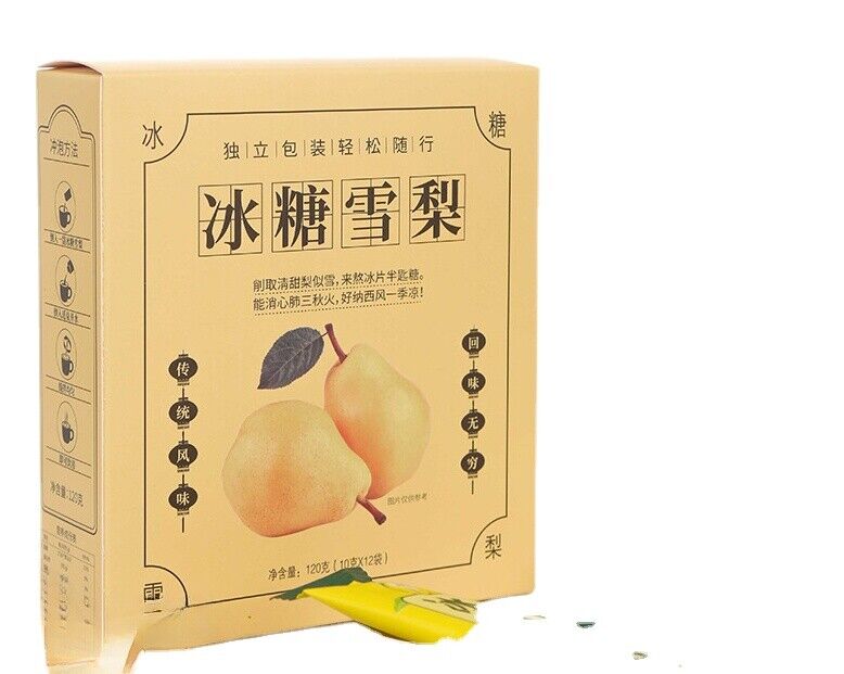 Ice Sugar Snow Pear Solid Drink Punch Ice Refreshing Relief 100g 10g*10