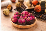 10Pcs Handmade Mix Dried Flower Fermented Cooked Puerh Tea Ball Blooming Tea